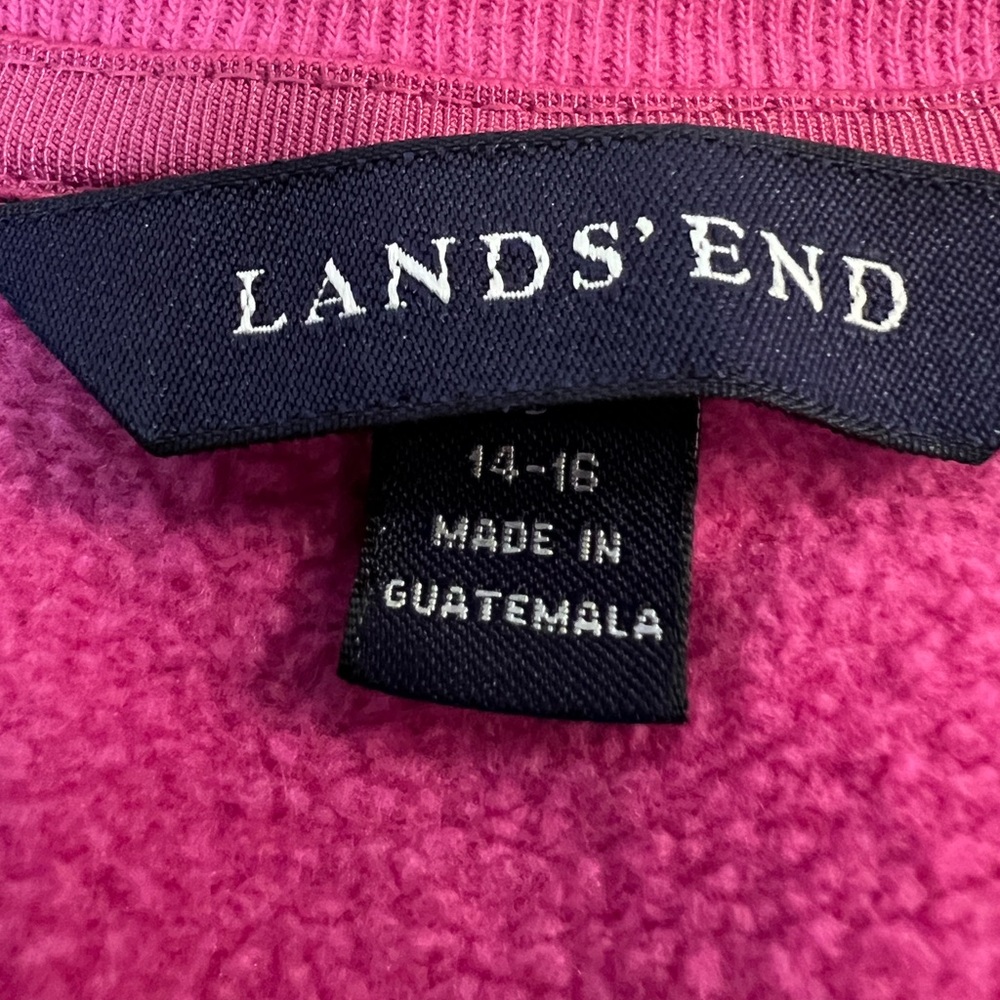 Lands' End Raspberry Crewneck Women's Sweatshirt Size: Large - Picture 5 of 6